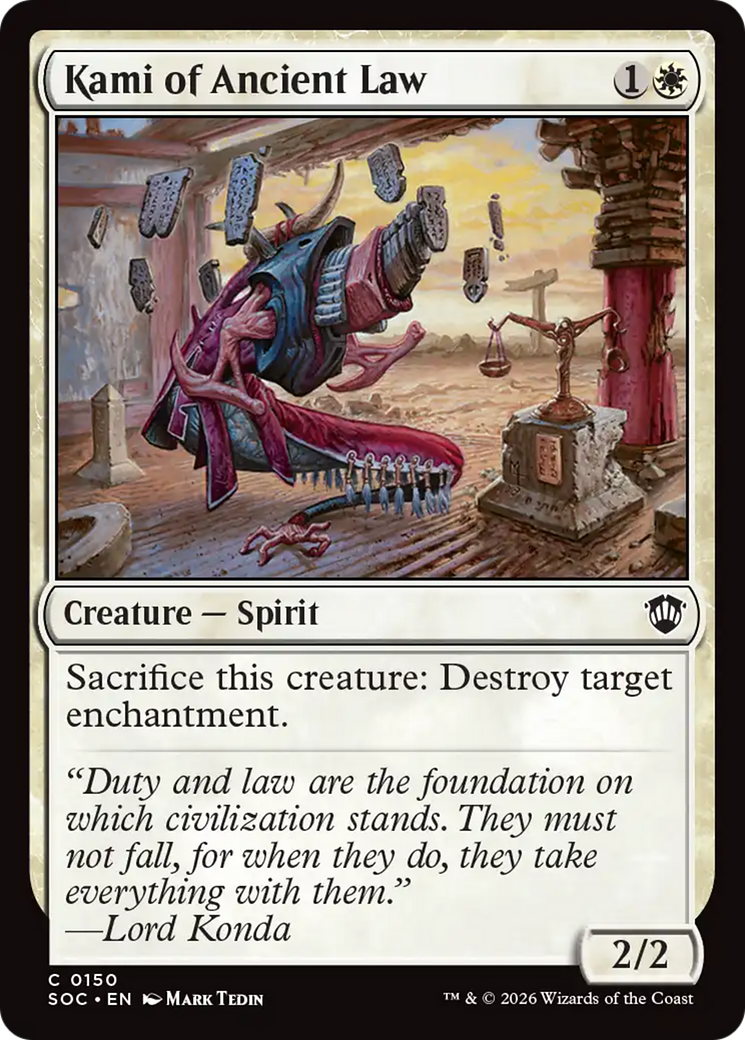 Kami of Ancient Law [Secrets of Strixhaven Commander] | Tabernacle Games