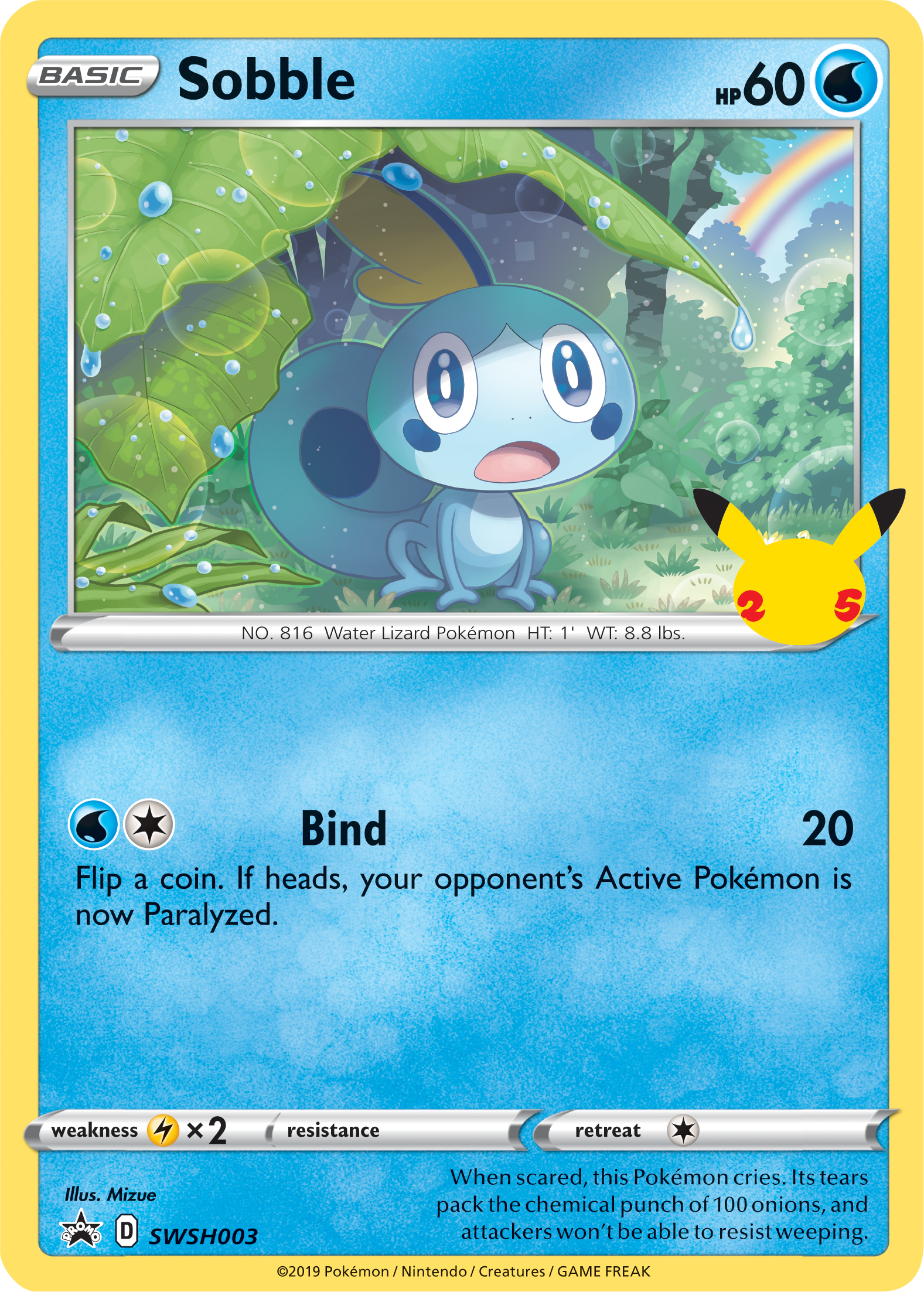 Sobble (SWSH003) (Jumbo Card) [First Partner Pack] | Tabernacle Games