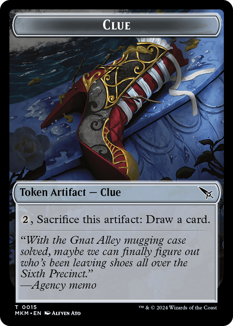 Thopter (0020) // Clue (0015) Double-Sided Token [Murders at Karlov Manor Tokens] | Tabernacle Games