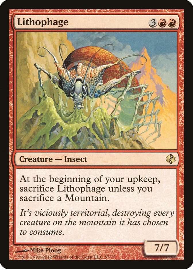 Lithophage [Duel Decks: Venser vs. Koth] | Tabernacle Games