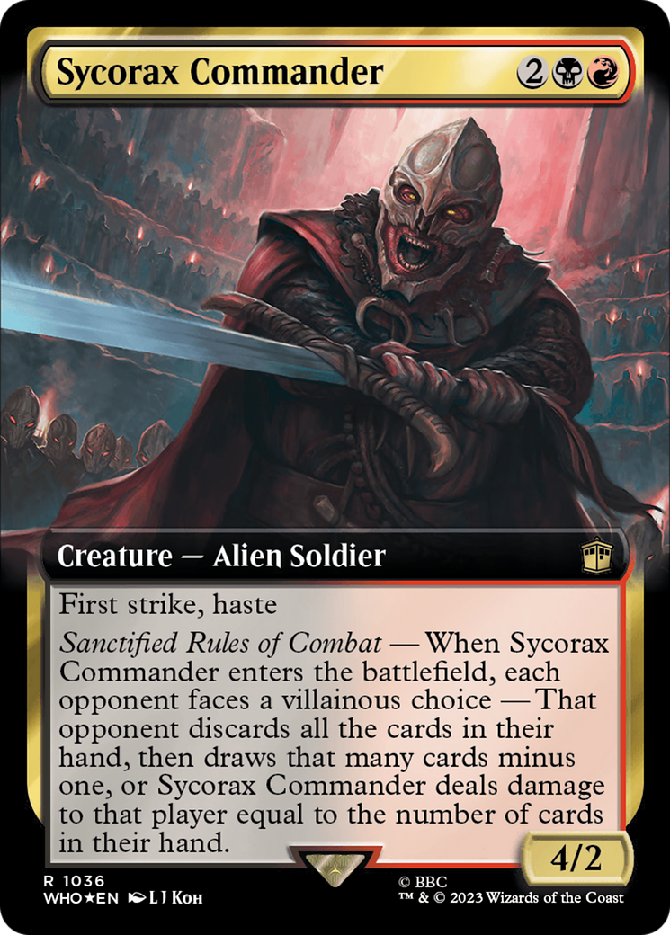 Sycorax Commander (Extended Art) (Surge Foil) [Doctor Who] | Tabernacle Games