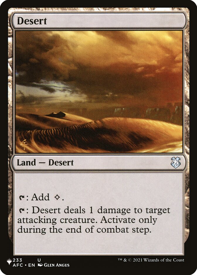 Desert [The List] | Tabernacle Games