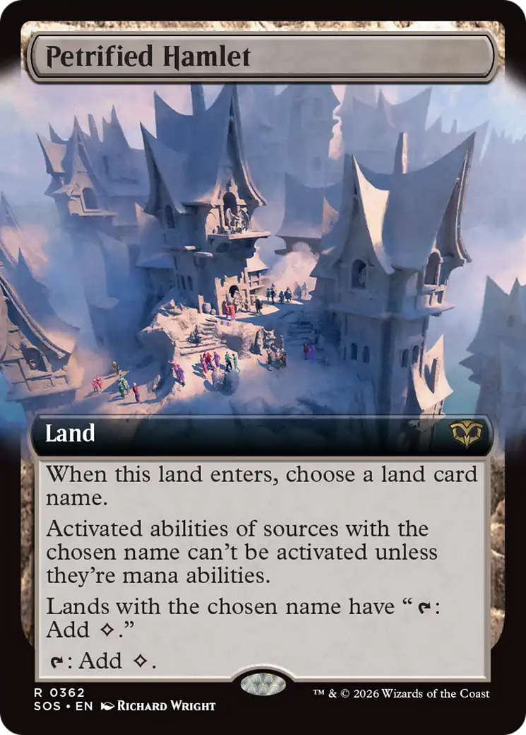 Petrified Hamlet (Extended Art) [Secrets of Strixhaven] | Tabernacle Games