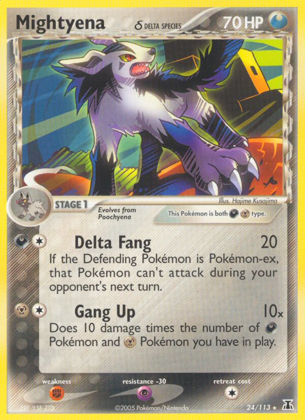 Mightyena (24/113) (Delta Species) [EX: Delta Species] | Tabernacle Games