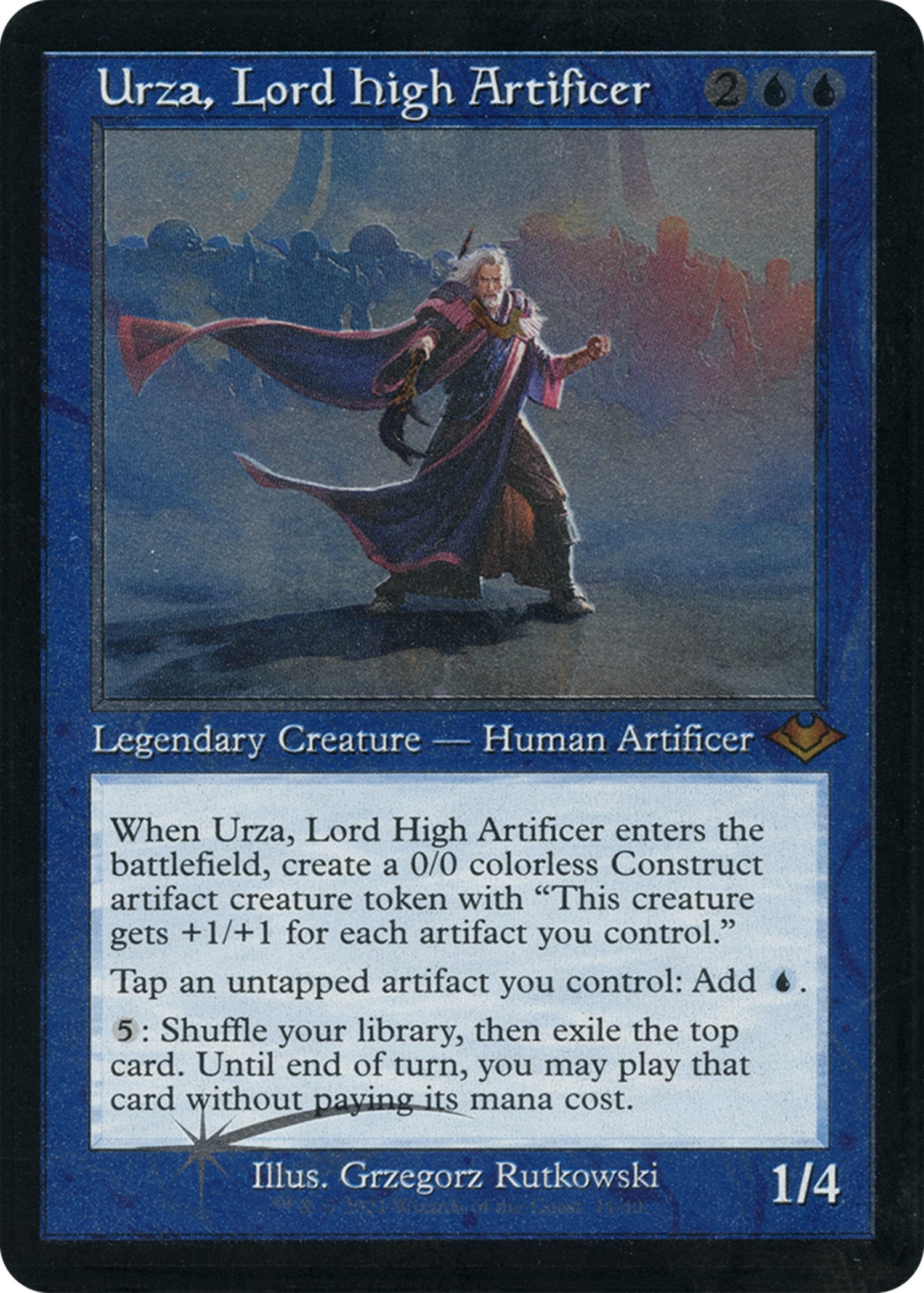 Urza, Lord High Artificer (Retro Foil Etched) [Modern Horizons 2] | Tabernacle Games