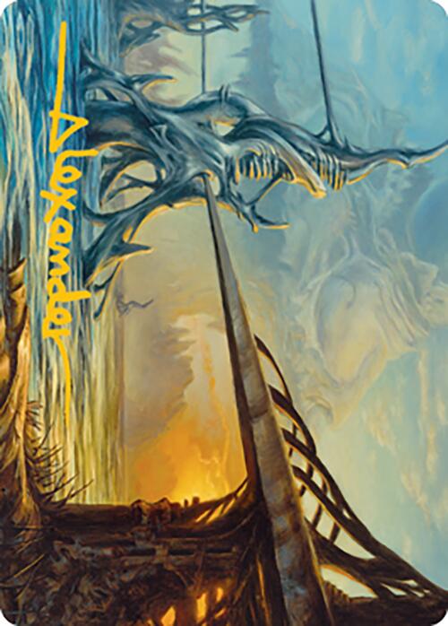 Razortide Bridge Art Card (Gold-Stamped Signature) [Modern Horizons 2 Art Series] | Tabernacle Games