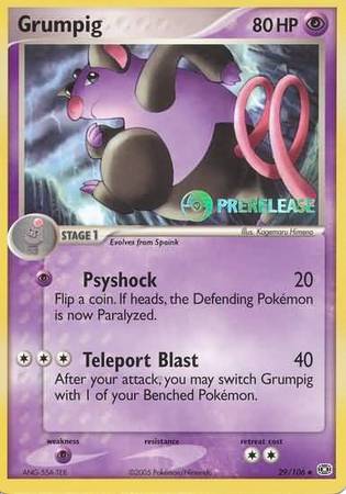 Grumpig (29/106) (Prerelease Promo) [Nintendo: Black Star Promos] | Tabernacle Games