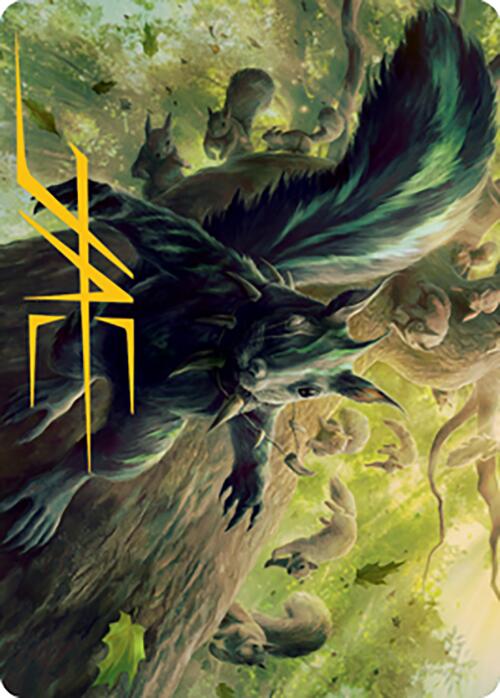 Chatterfang, Squirrel General Art Card (68) (Gold-Stamped Signature) [Modern Horizons 2 Art Series] | Tabernacle Games