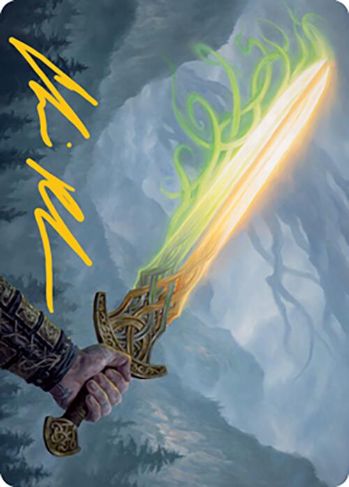 Sword of Hearth and Home Art Card (Gold-Stamped Signature) [Modern Horizons 2 Art Series] | Tabernacle Games