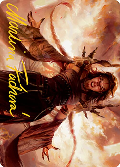 Dragon's Rage Channeler Art Card (Gold-Stamped Signature) [Modern Horizons 2 Art Series] | Tabernacle Games