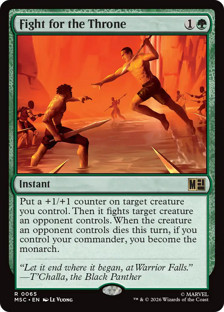 Fight for the Throne (Surge Foil) [Marvel Super Heroes Commander] | Tabernacle Games