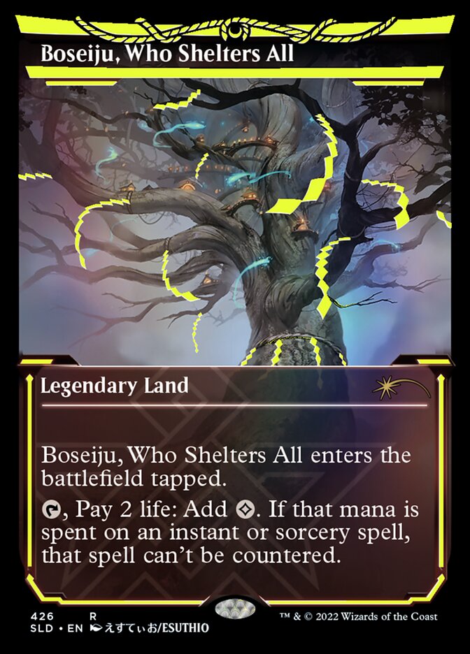 Boseiju, Who Shelters All (Neon Ink Yellow) [Secret Lair Drop Series] | Tabernacle Games