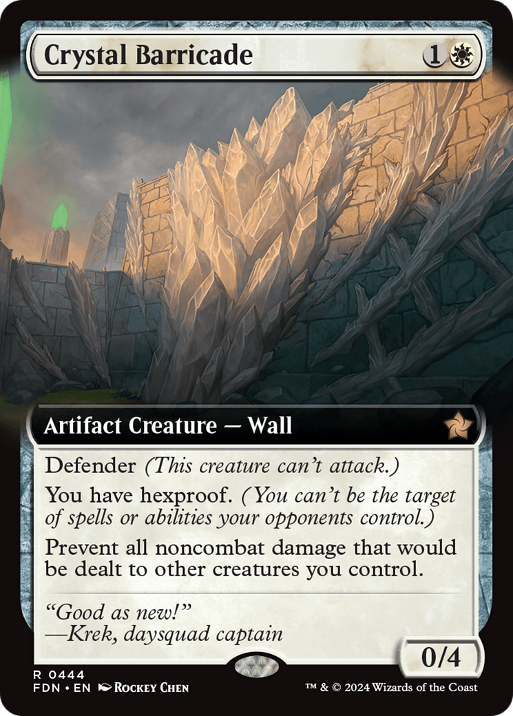 Crystal Barricade (Extended Art) [Foundations] | Tabernacle Games