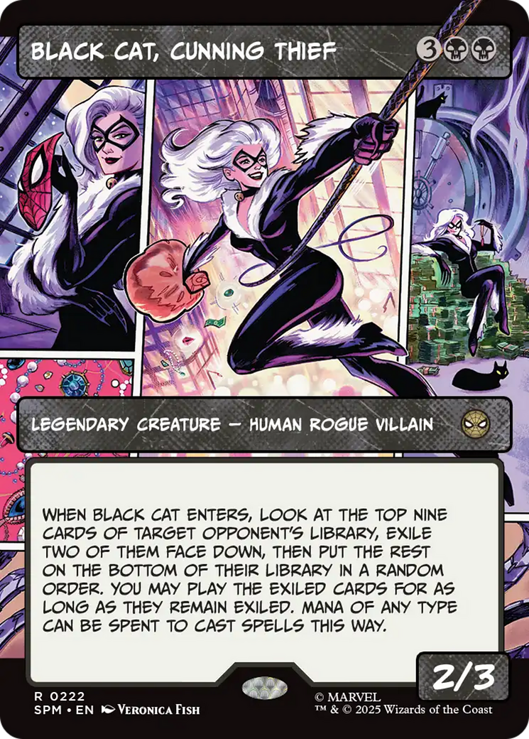 Black Cat, Cunning Thief (Borderless) [Marvel's Spider-Man] | Tabernacle Games