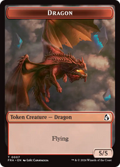 Dragon // Lotus Double-Sided Token [Reality Fracture Tokens] | Tabernacle Games