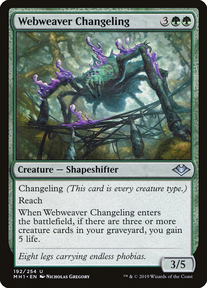 Webweaver Changeling [Modern Horizons] | Tabernacle Games