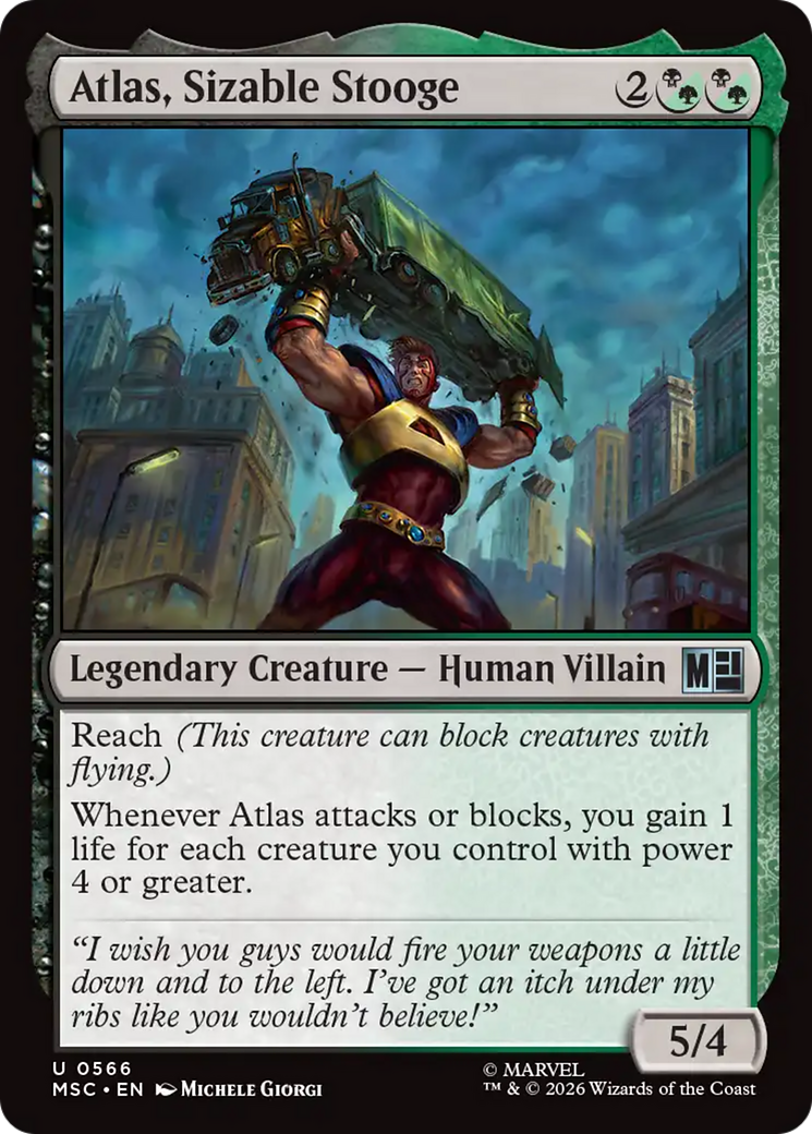 Atlas, Sizable Stooge [Marvel Super Heroes Commander] | Tabernacle Games