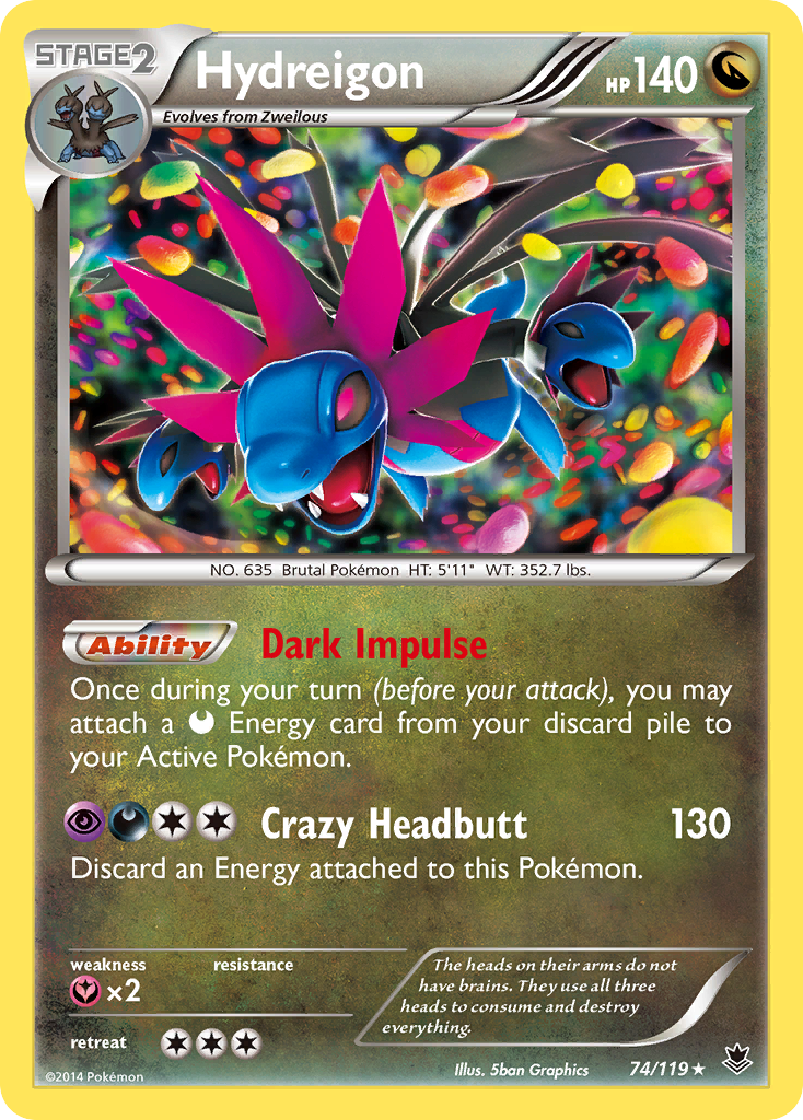 Hydreigon (74/119) [XY: Phantom Forces] | Tabernacle Games