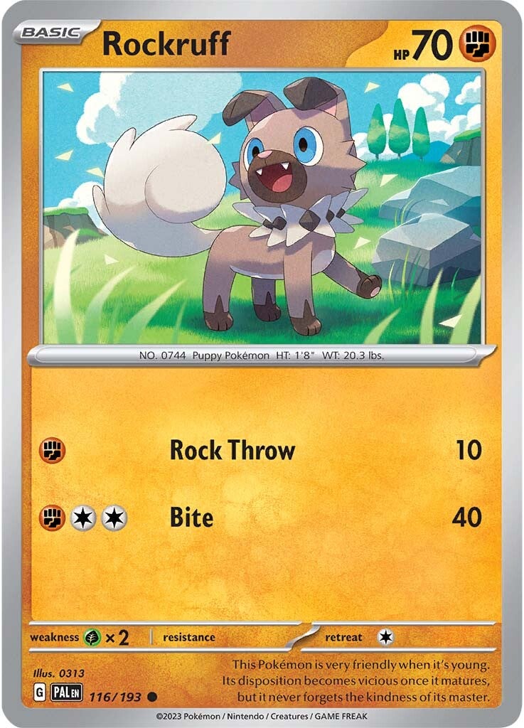 Rockruff (116/193) [Scarlet & Violet: Paldea Evolved] | Tabernacle Games