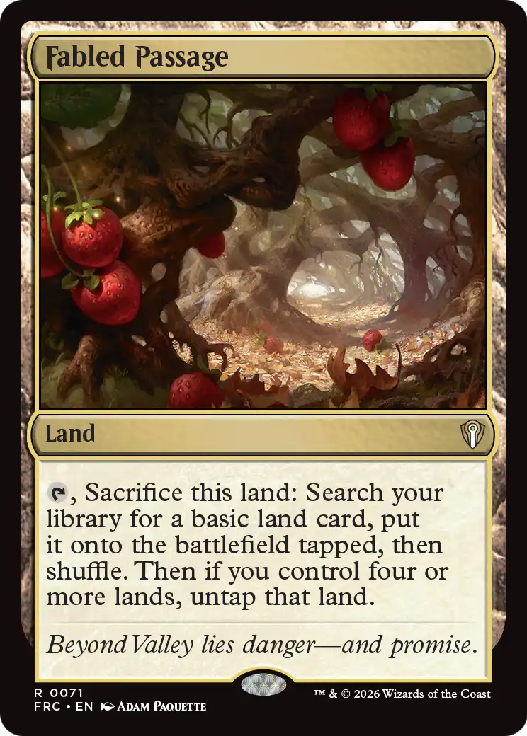 Fabled Passage [Reality Fracture Commander] | Tabernacle Games