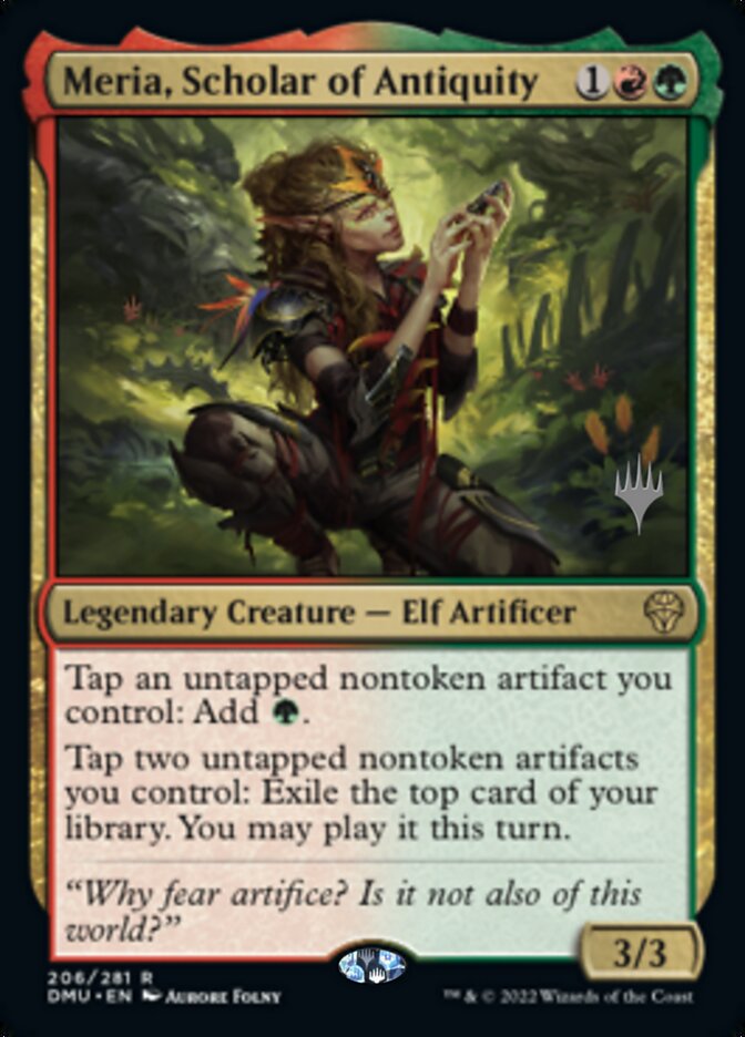 Meria, Scholar of Antiquity (Promo Pack) [Dominaria United Promos] | Tabernacle Games