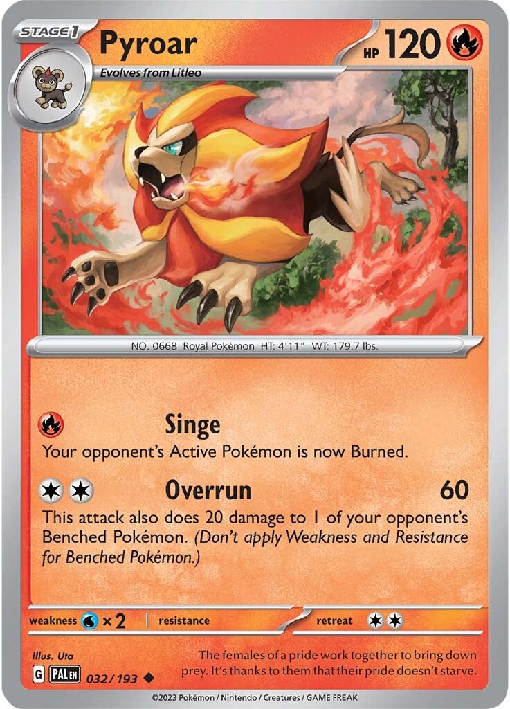 Pyroar (032/193) [Scarlet & Violet: Paldea Evolved] | Tabernacle Games