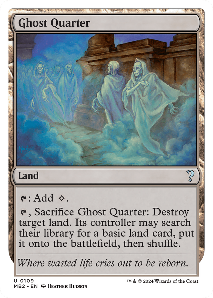 Ghost Quarter (White Border) [Mystery Booster 2] | Tabernacle Games