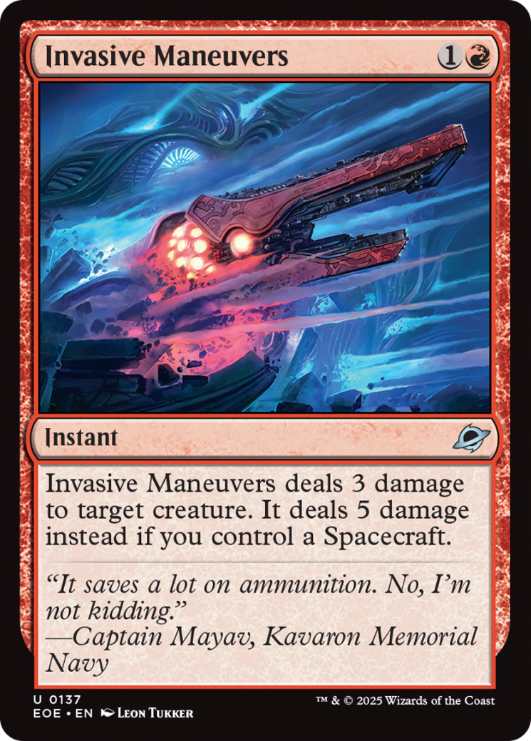 Invasive Maneuvers [Edge of Eternities] | Tabernacle Games