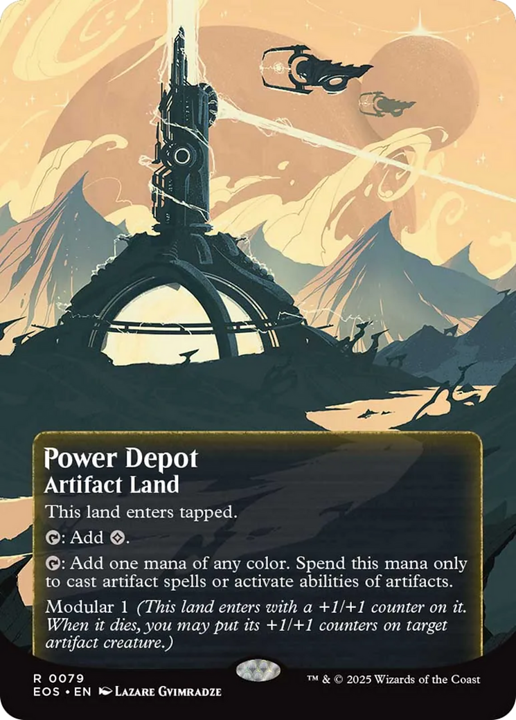 Power Depot (0079) (Borderless) [Edge of Eternities: Stellar Sights] | Tabernacle Games