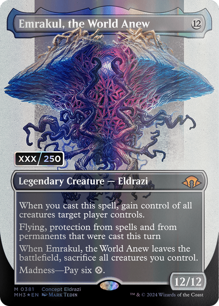 Emrakul, the World Anew (Borderless) (Serial Numbered) [Modern Horizons 3] | Tabernacle Games