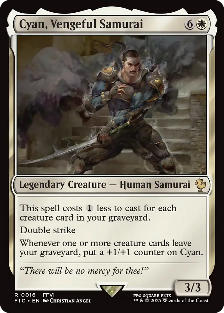 Cyan, Vengeful Samurai [FINAL FANTASY Commander] | Tabernacle Games