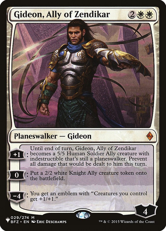 Gideon, Ally of Zendikar [The List] | Tabernacle Games