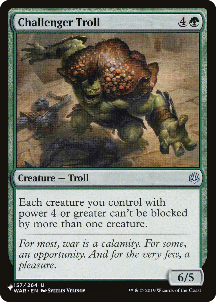 Challenger Troll [The List Reprints] | Tabernacle Games