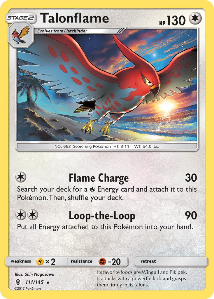 Talonflame (111/145) [Sun & Moon: Guardians Rising] | Tabernacle Games