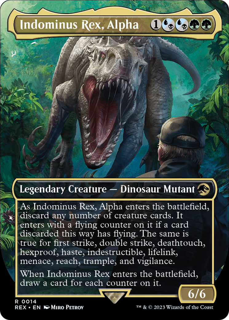 Indominus Rex, Alpha (Borderless) [Jurassic World Collection] | Tabernacle Games