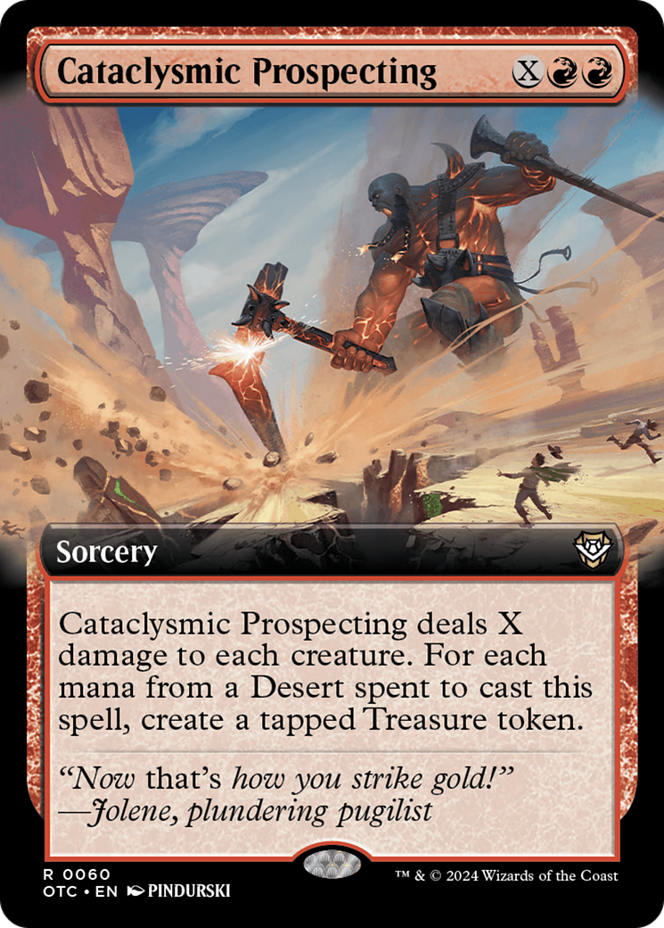 Cataclysmic Prospecting (Extended Art) [Outlaws of Thunder Junction Commander] | Tabernacle Games