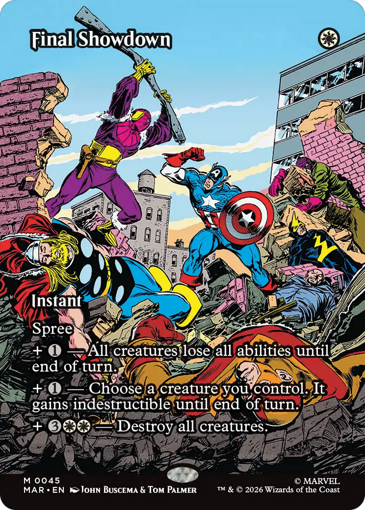 Final Showdown (Borderless) [Marvel Universe: Eternal-Legal] | Tabernacle Games