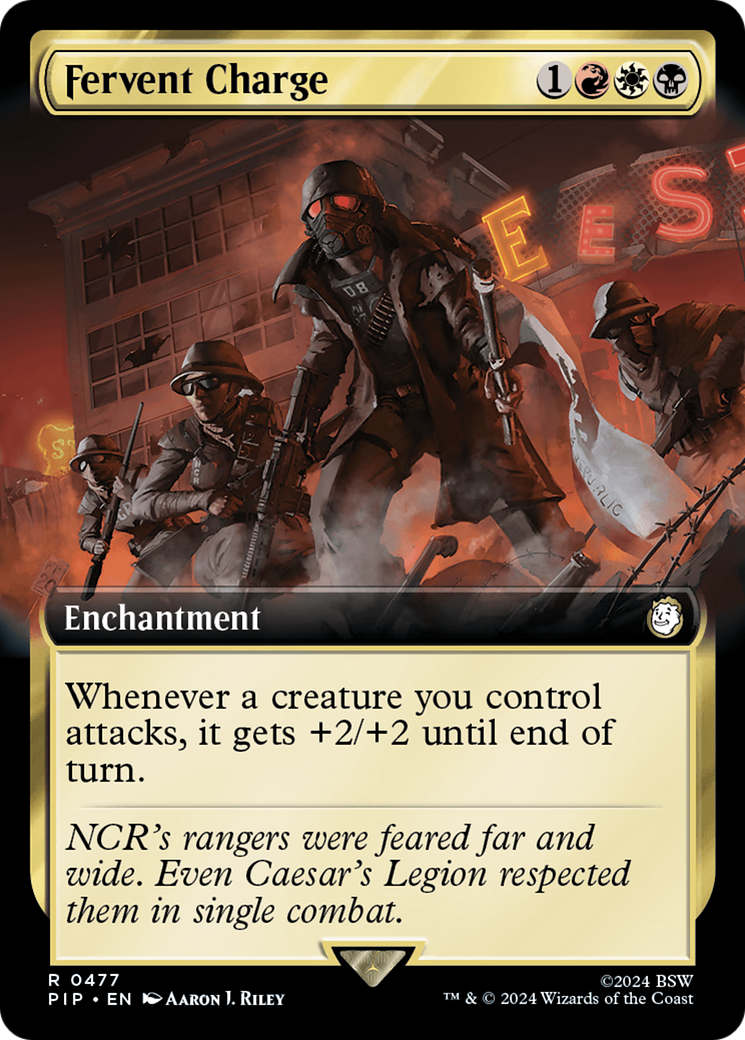 Fervent Charge (Extended Art) [Fallout] | Tabernacle Games