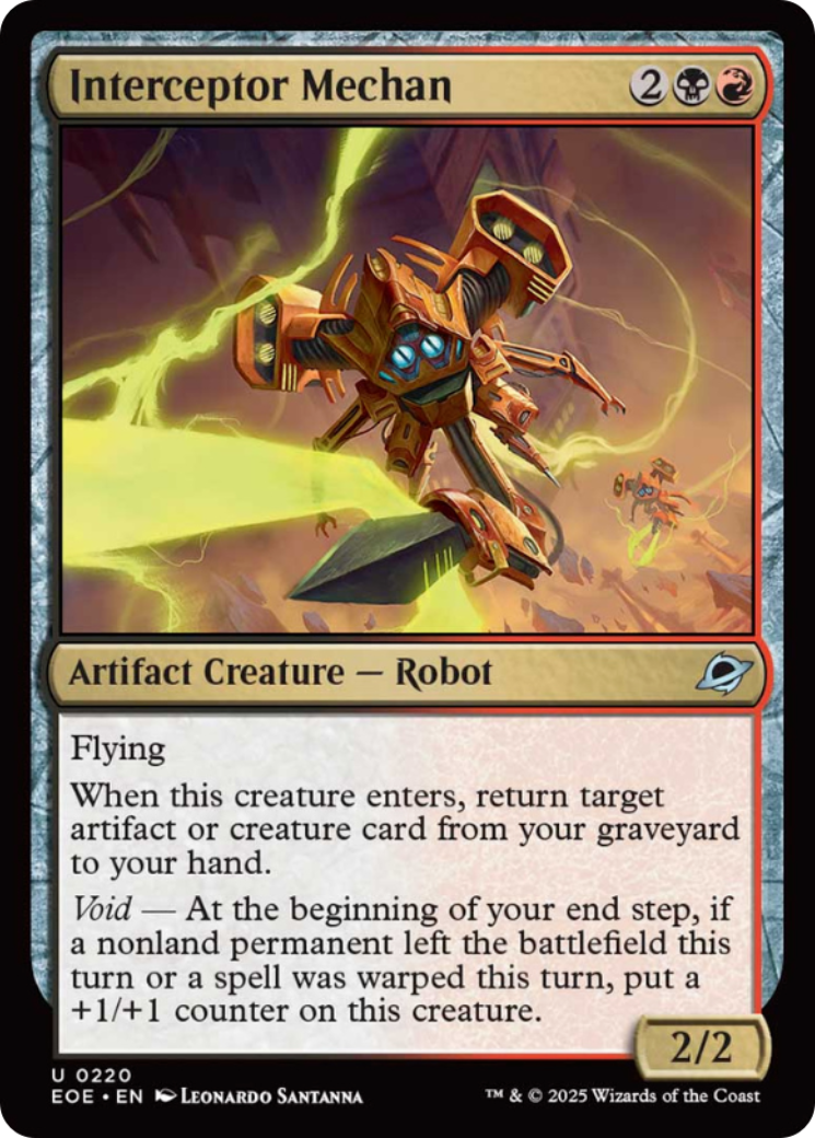 Interceptor Mechan [Edge of Eternities] | Tabernacle Games
