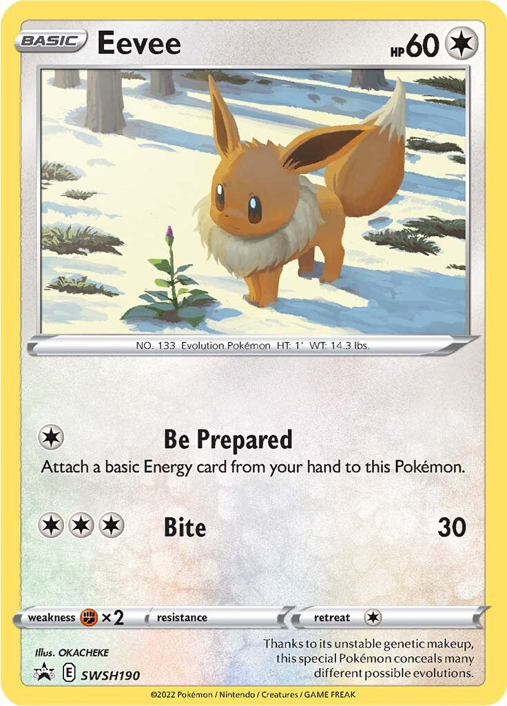 Eevee (SWSH190) [Sword & Shield: Black Star Promos] | Tabernacle Games