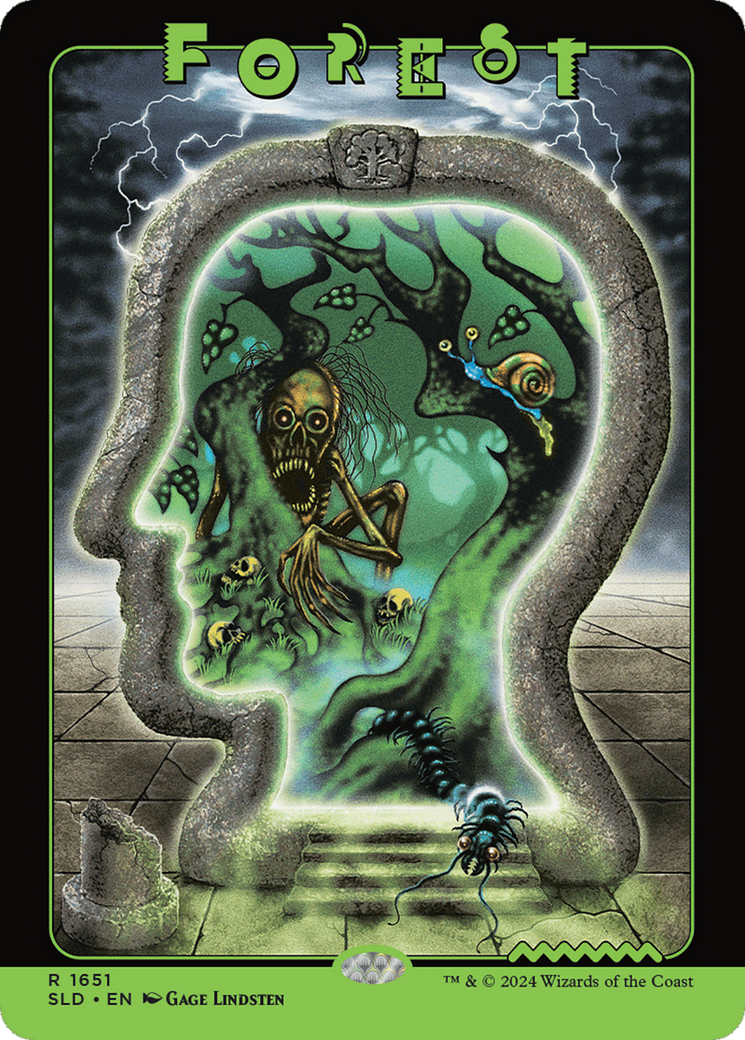Forest (1651) (Rainbow Foil) [Secret Lair Drop Series] | Tabernacle Games