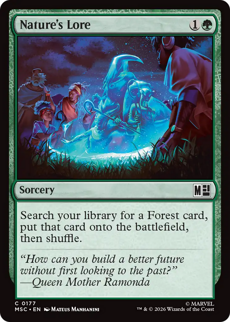 Nature's Lore (Surge Foil) [Marvel Super Heroes Commander] | Tabernacle Games