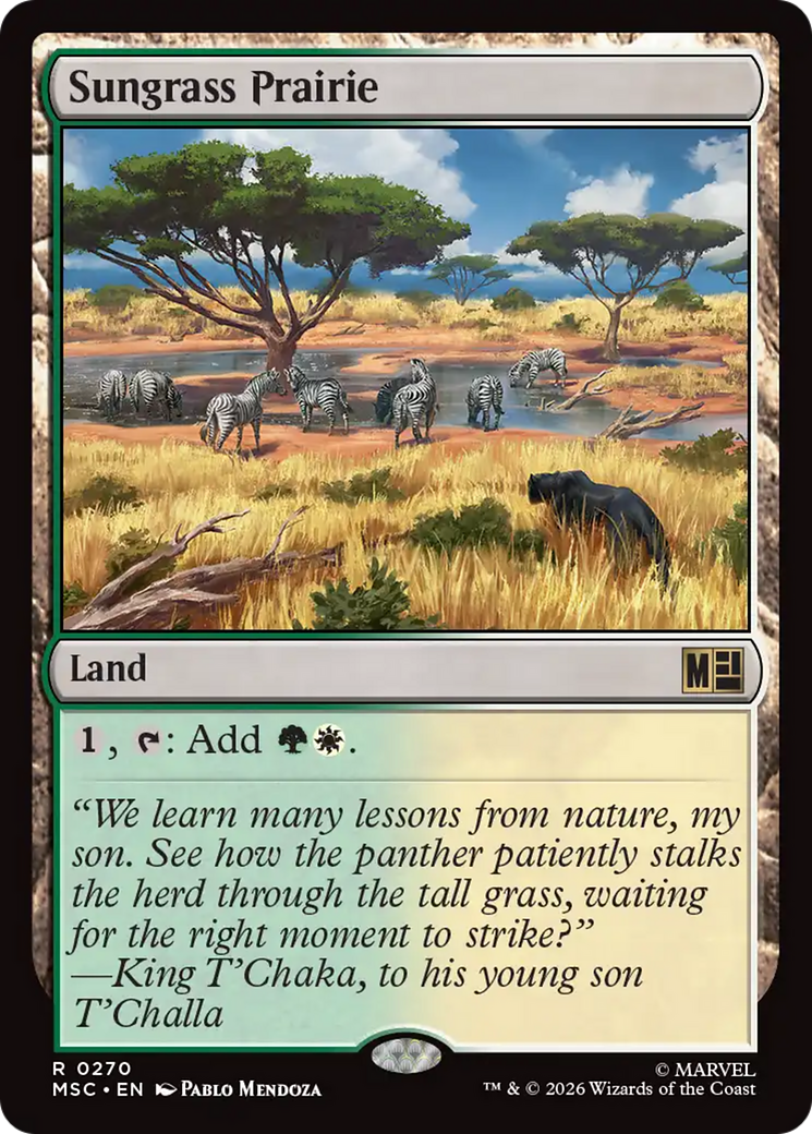 Sungrass Prairie (Surge Foil) [Marvel Super Heroes Commander] | Tabernacle Games