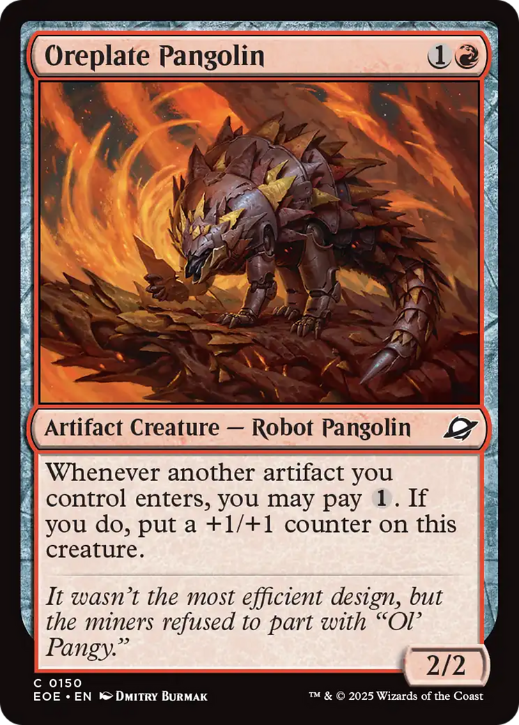 Oreplate Pangolin [Edge of Eternities] | Tabernacle Games