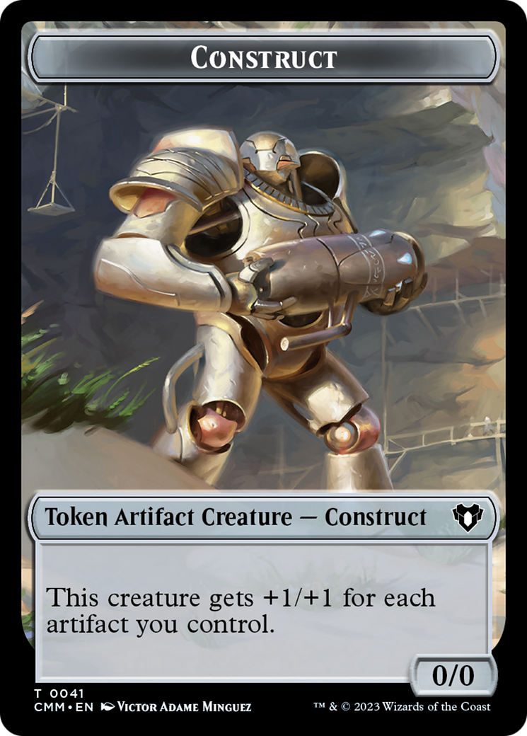 Clue // Construct (0041) Double-Sided Token [Commander Masters Tokens] | Tabernacle Games