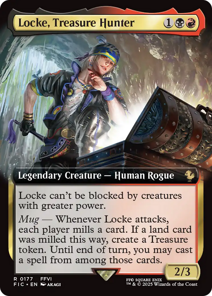Locke, Treasure Hunter (Extended Art) [FINAL FANTASY Commander] | Tabernacle Games