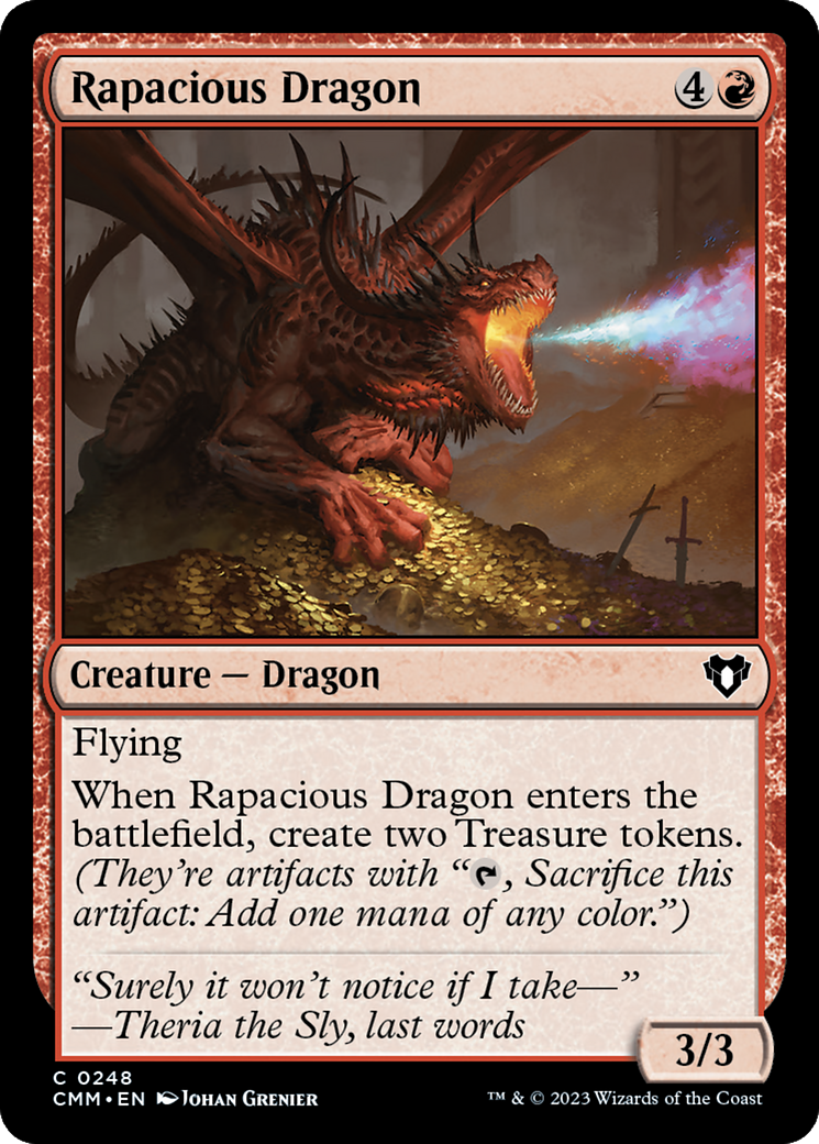 Rapacious Dragon [Commander Masters] | Tabernacle Games