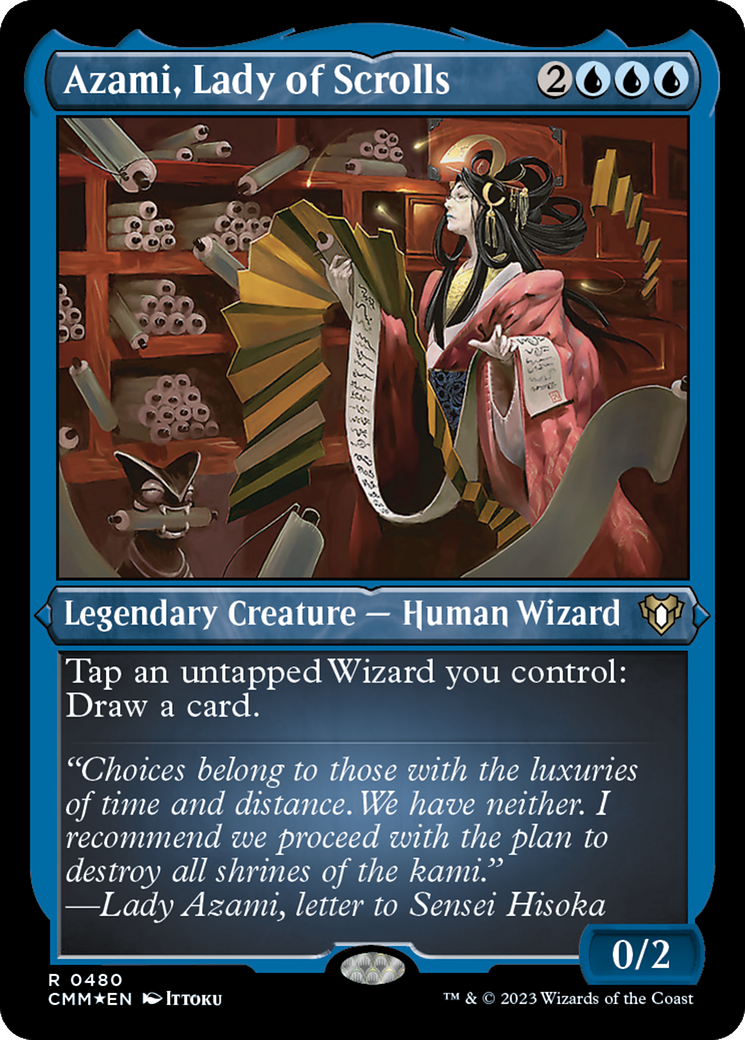Azami, Lady of Scrolls (Foil Etched) [Commander Masters] | Tabernacle Games