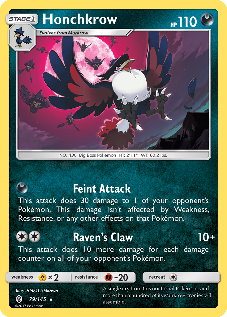 Honchkrow (79/145) [Sun & Moon: Guardians Rising] | Tabernacle Games