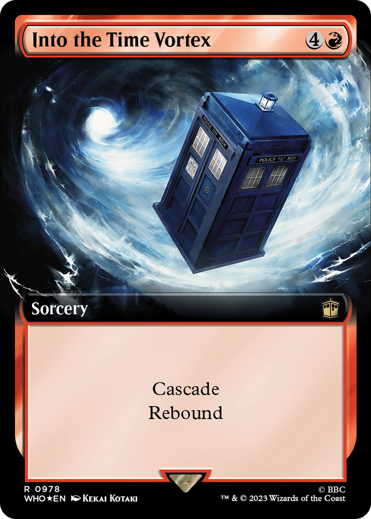 Into the Time Vortex (Extended Art) (Surge Foil) [Doctor Who] | Tabernacle Games